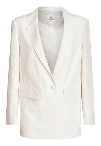 ETRO single-breasted blazer - Bianco