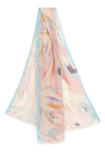 ETRO hand-painted style scarf - Toni neutri