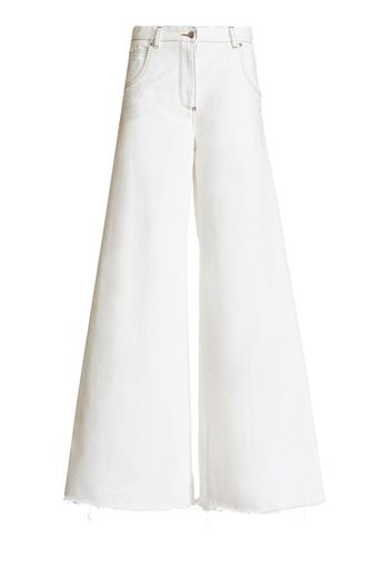 ETRO Jeans a gamba ampia - Bianco