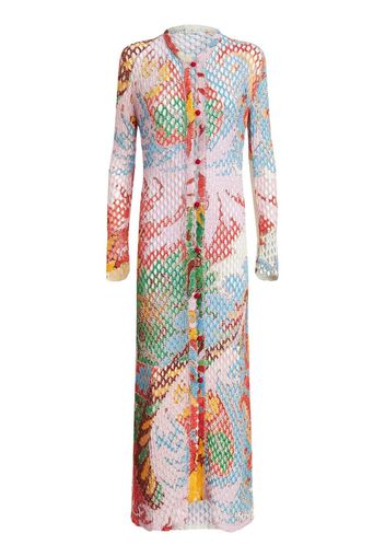 ETRO long-line knit cardigan - Multicolore