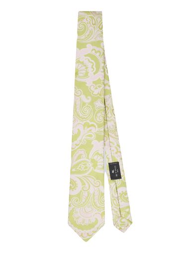 ETRO paisley-print silk tie - Giallo