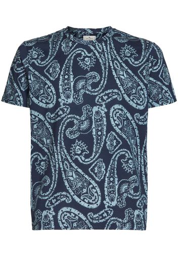 ETRO paisley-print cotton T-shirt - Blu