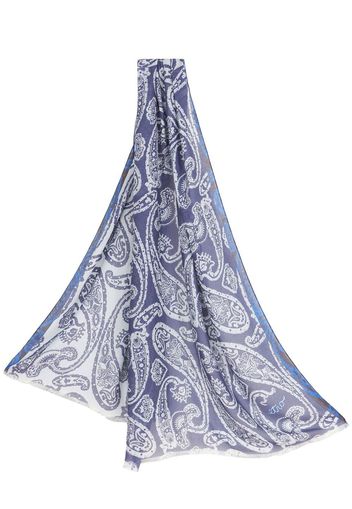 ETRO paisley-print scarf - Blu