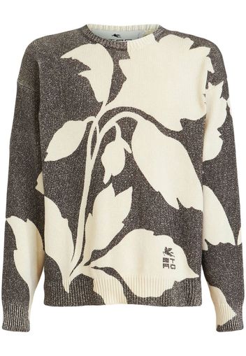 ETRO floral-print jumper - Grigio