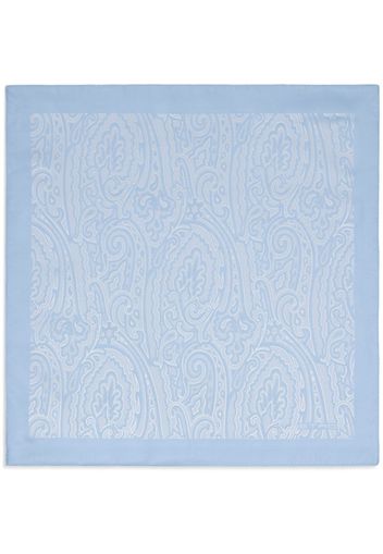 ETRO paisley-print silk pocket square - Blu