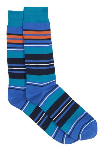 ETRO striped knit socks - Blu