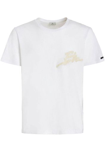 ETRO Pegaso-patch short-sleeved T-shirt - Bianco