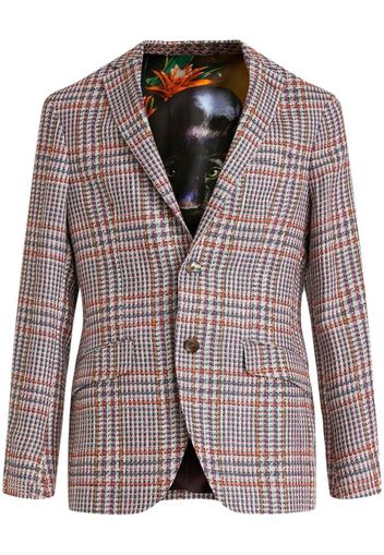 ETRO Blazer monopetto a quadri - Rosso