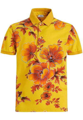 ETRO Polo a fiori - Giallo