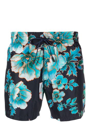 ETRO floral-print swim shorts - Blu