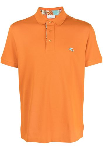 ETRO embroidered-logo polo shirt - Arancione