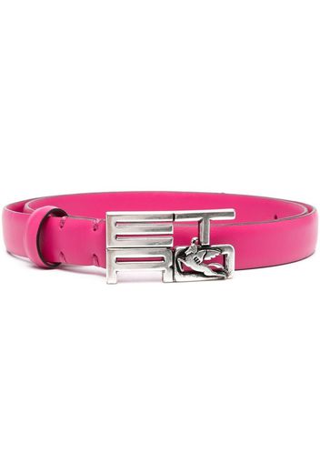 ETRO logo-buckle leather belt - Rosa