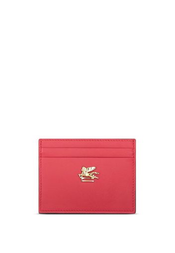 ETRO Portacarte con placca logo - Rosso