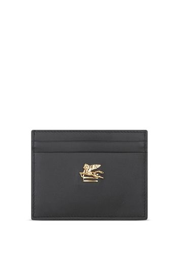 ETRO Portacarte con placca logo - Nero