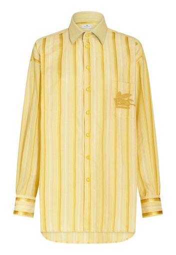 ETRO striped shirt dress - Giallo