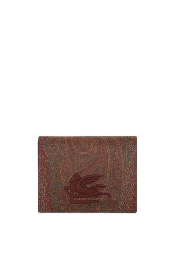 ETRO paisley-print bi-fold cardholder - Rosso