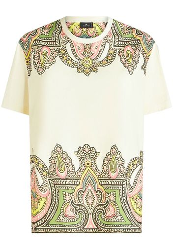 ETRO T-shirt girocollo con stampa paisley - Toni neutri