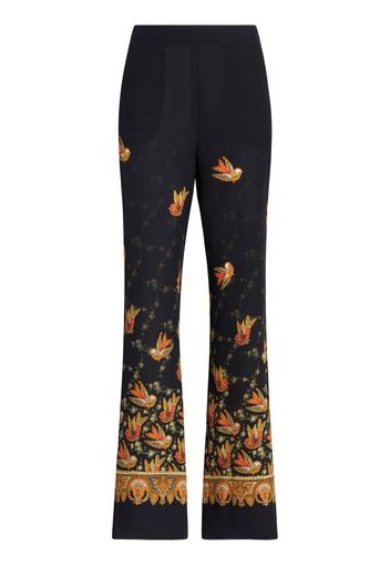 ETRO Pantaloni dritti con stampa paisley - Nero