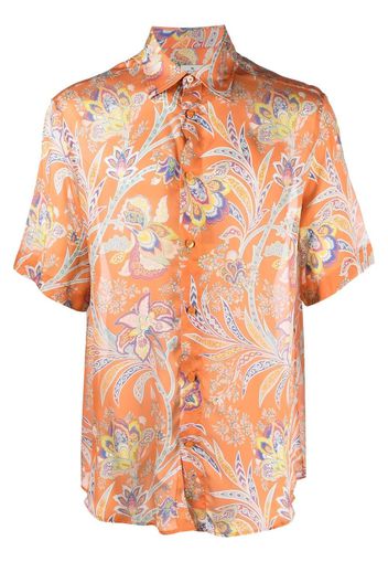 ETRO paisley-print silk shirt - Arancione