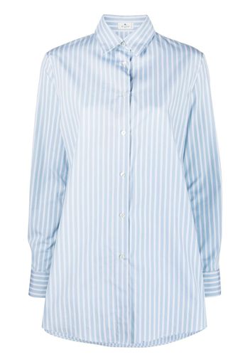 ETRO long-sleeve striped shirt - Blu