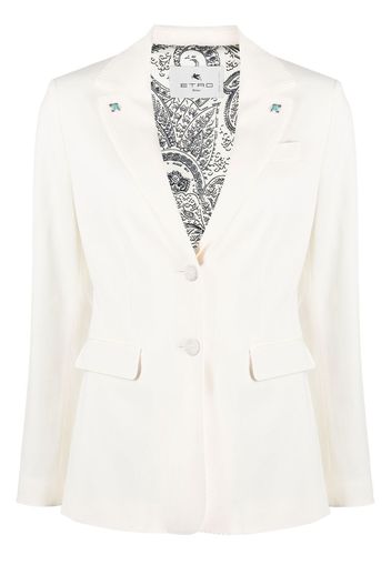 ETRO single-breasted blazer - Toni neutri