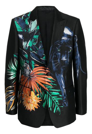 ETRO jacquard single-breasted blazer - Nero