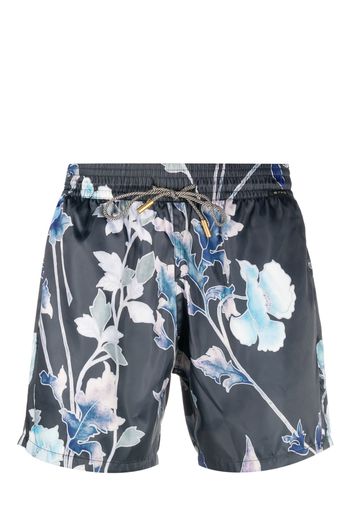 ETRO floral-print swim shorts - Blu