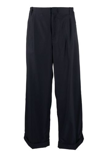 ETRO pinstripe wide-leg wool trousers - Blu