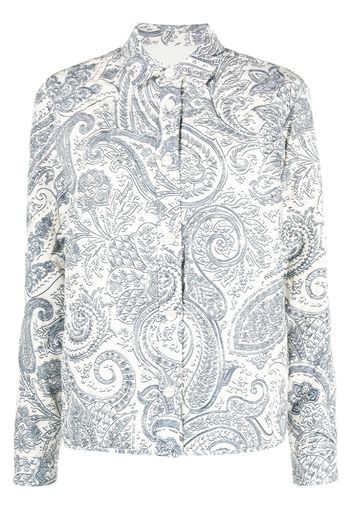 ETRO paisley-print quilted jacket - Bianco