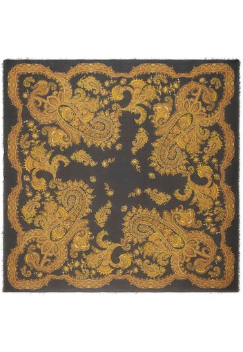 ETRO paisley-print frayed scarf - Giallo