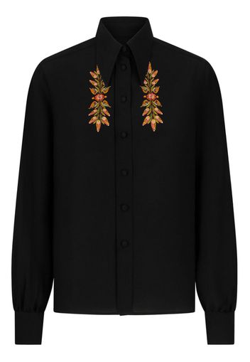 ETRO Camicia con ricamo - Nero