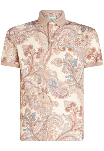 ETRO paisley-print cotton polo shirt - Rosa