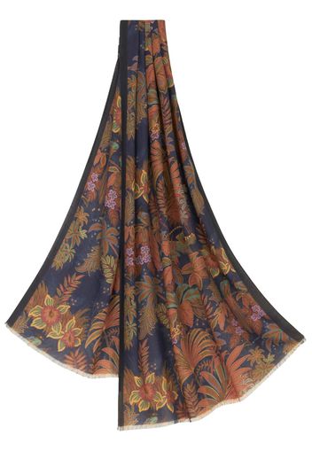 ETRO floral-print frayed-edge scarf - Multicolore