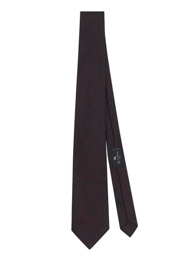 ETRO jacquard printed silk tie - Nero