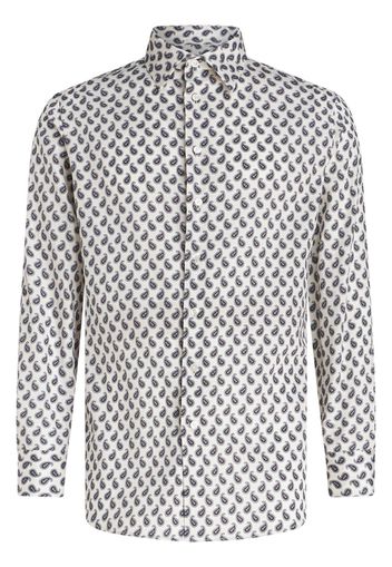 ETRO paisley-print cotton shirt - Bianco