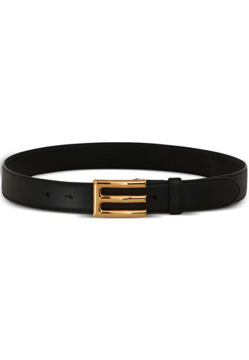 ETRO logo-buckle leather belt - Nero