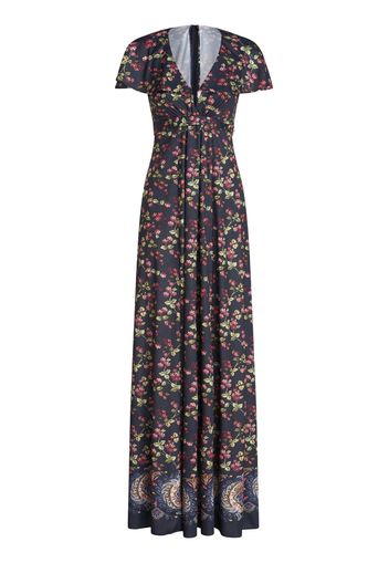 ETRO grape-print V-neck maxi dress - Blu