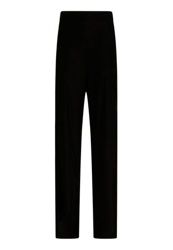 ETRO velvet straight-leg trousers - Nero