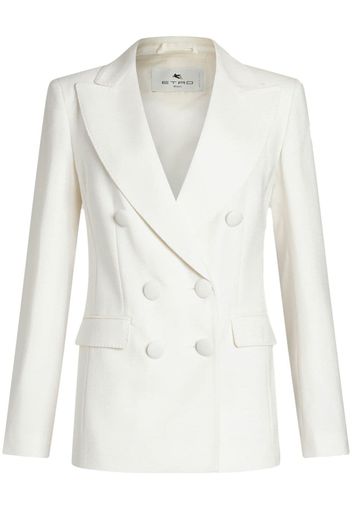 ETRO peak-lapels double-breasted blazer - Bianco