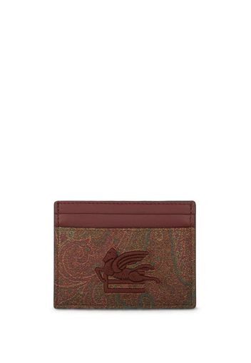 ETRO Portacarte con stampa paisley - Marrone