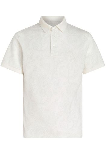 ETRO Polo con stampa paisley - Bianco