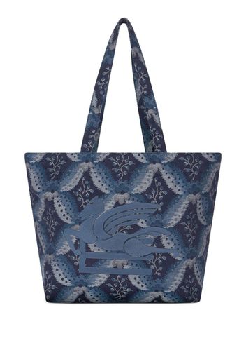 ETRO medium Floralia-print tote bag - Blu