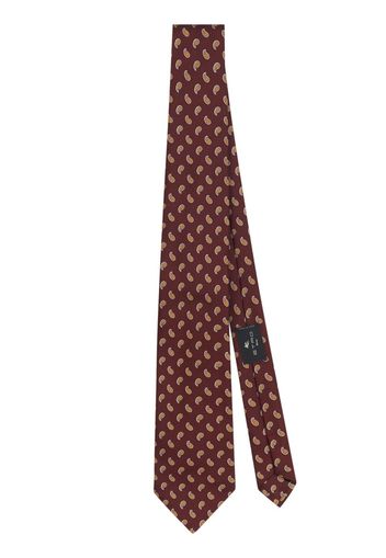 ETRO Cravatta con stampa paisley - Rosso