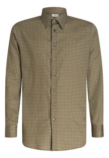 ETRO Camicia con stampa geometrica - Verde