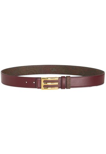 ETRO paisley-print reversible belt - Rosso