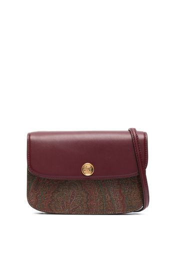 ETRO polished-finish shoulder bag - Rosso