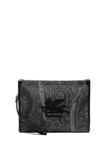 ETRO Clutch con stampa paisley - Nero