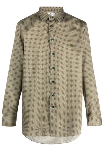 ETRO geometric-pattern long-sleeve shirt - Verde