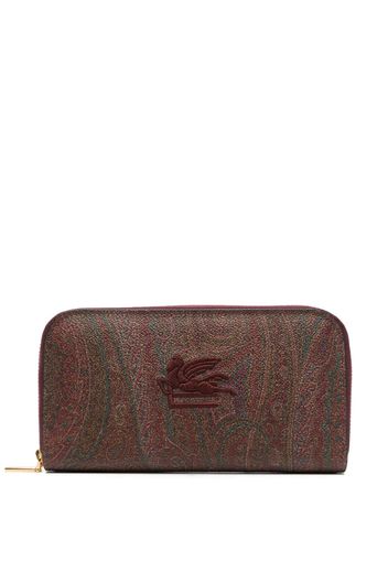 ETRO Portafoglio Pegaso con stampa paisley - Rosso