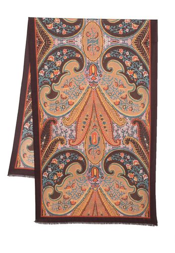 ETRO Sciarpa con stampa paisley - Arancione